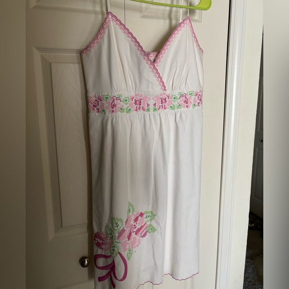 Lilly Pulitzer White Rose Dress (Vintage) 🎀 - Picture 2 of 7